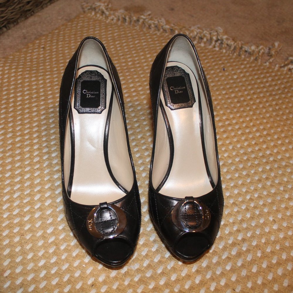 O De Dior pump noir cannage lambskin - Picture 2 of 13
